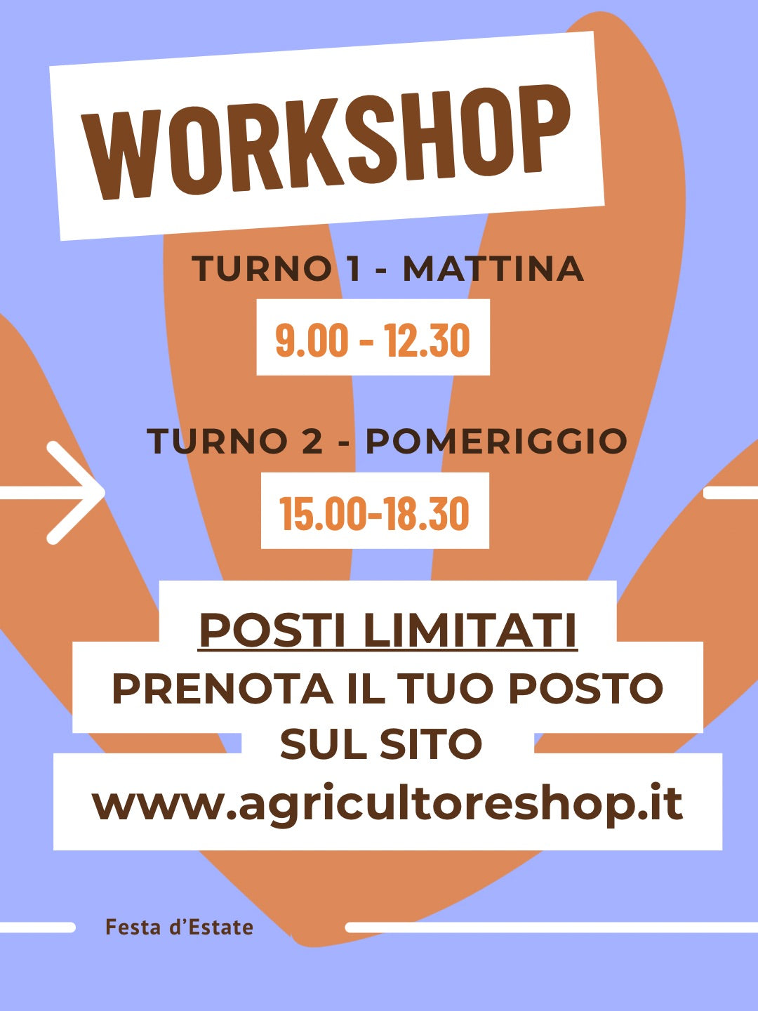 WORKSHOP - Festa d'estate 21 giugno 2026