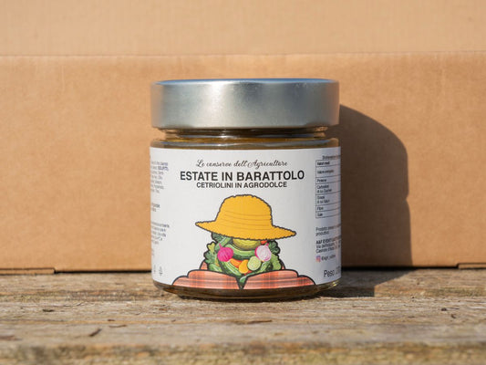 Cetriolini e cipolla in agrodolce